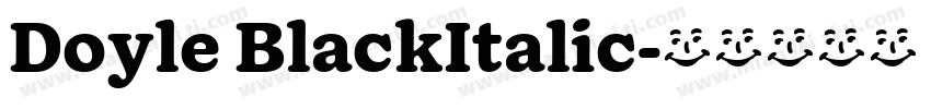Doyle BlackItalic字体转换